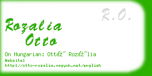 rozalia otto business card